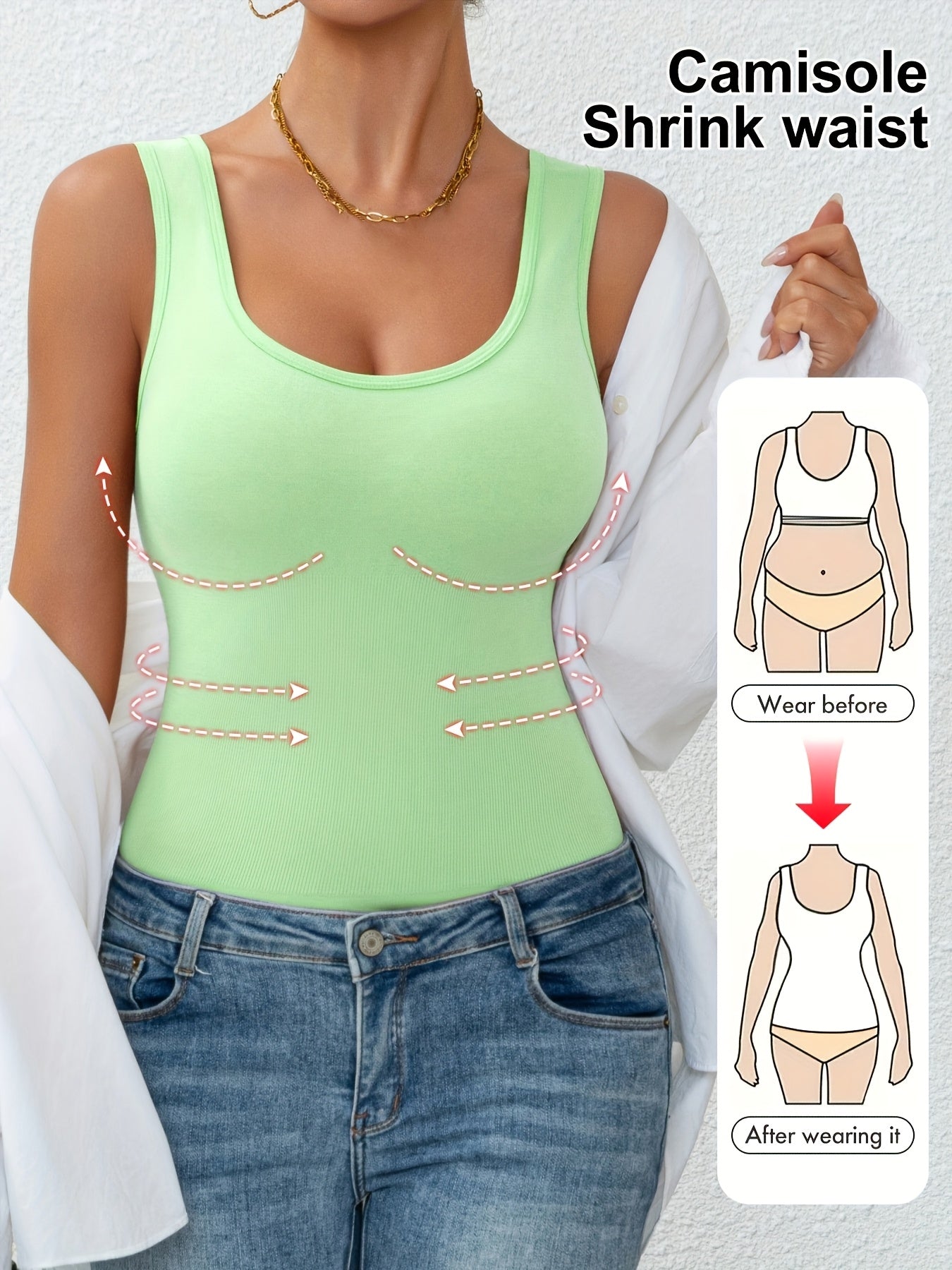 Anne™ | Shapewear top med mavekontrol