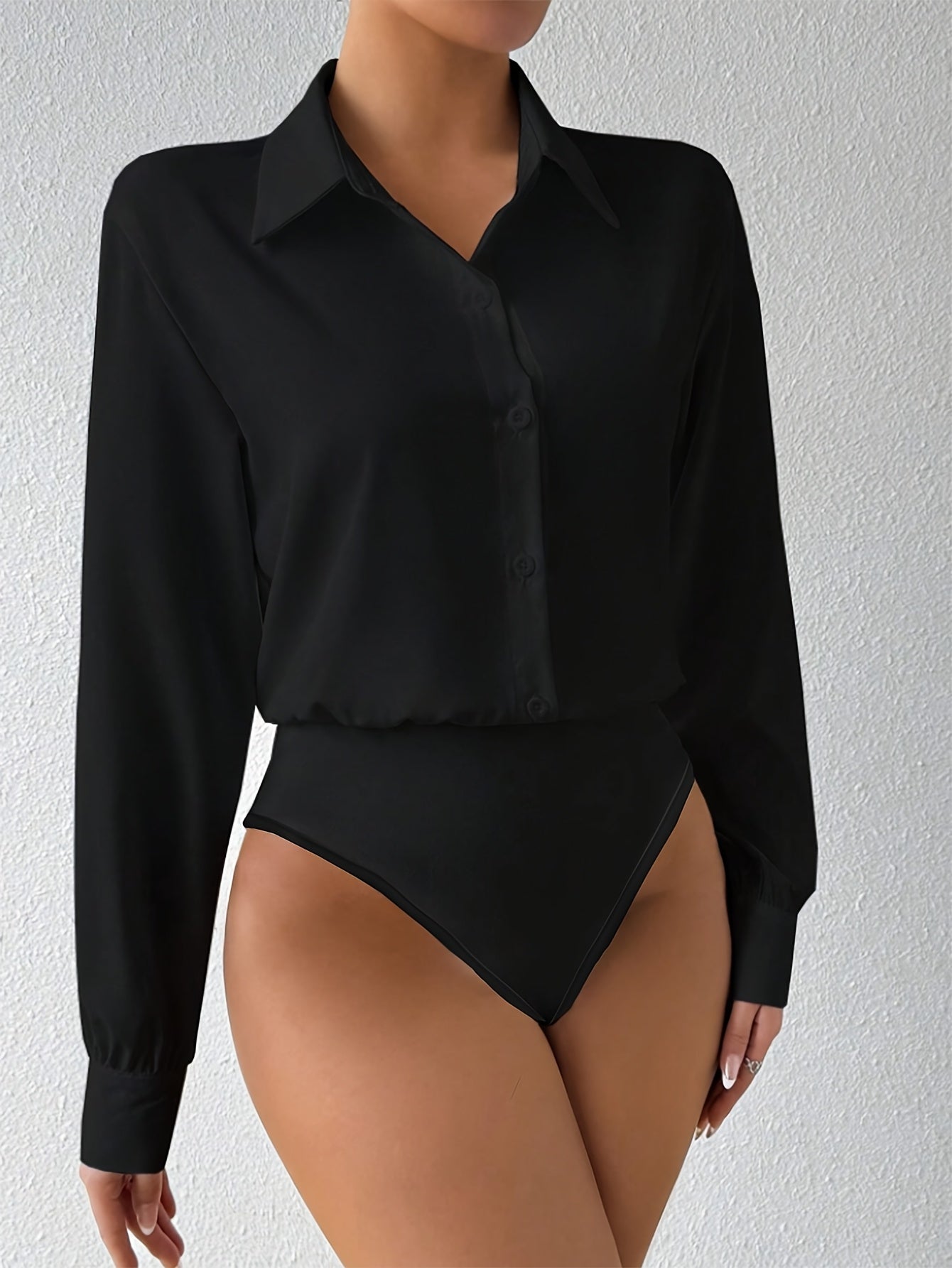 Sofie™ | Body-skjorte med lange ærmer